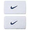 Nike Double Wristbands (2X) (White/Navy)