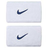 Nike Double Wristbands (2X) (White/Navy)