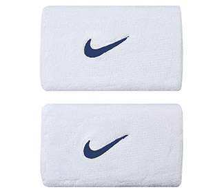 Nike Double Wristbands (2X) (White/Navy)