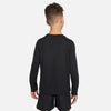 Nike Dri-Fit Multi+ Boys Long Sleeve Top (Black)