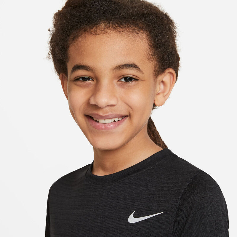 Nike Dri-Fit Miler Boys Short Sleeve Top (Blue Beyond) Nike