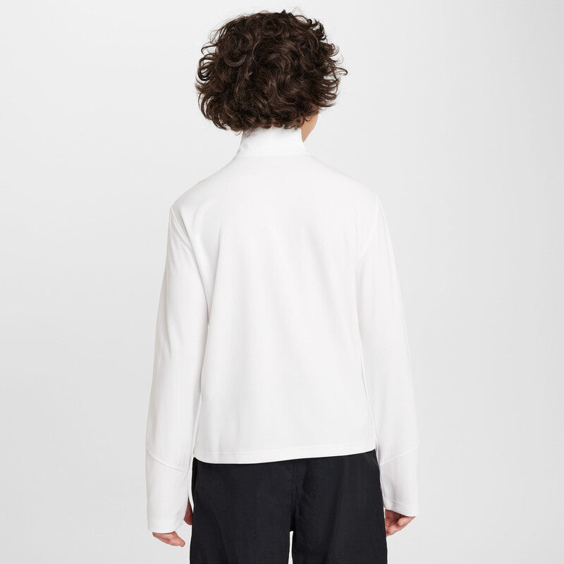 Nike Multi Uv Long Sleeve 1/2 Zip Boys Top (White) Nike CNB11L-WHT-S