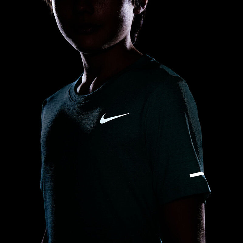 Nike Dri-Fit Miler Boys Short Sleeve Top (Apricot Agate) Nike