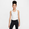 Nike One Dri-Fit Girls' Tank (White)