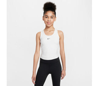 Nike One Dri-Fit Girls' Tank (White)