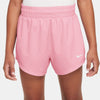 Nike One Dri-Fit 2-In-1 3" Girls' Short (Soft Pink) Nike CNG501-PNK-XS
