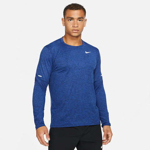 Nike Element Long Sleeve Crew (M) (Navy/Royal)