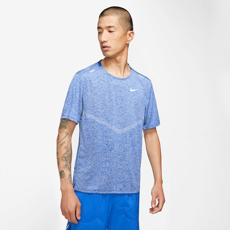 Nike Dri-Fit Rise 365 Short Sleeve Top (M) (Royal)