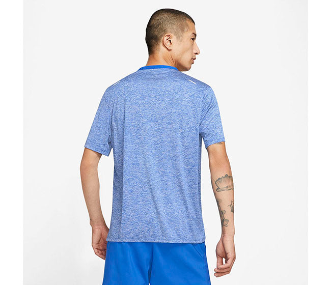 Nike Dri-Fit Rise 365 Short Sleeve Top (M) (Royal)