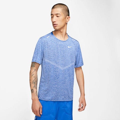 Nike Dri-Fit Rise 365 Short Sleeve Top (M) (Royal)