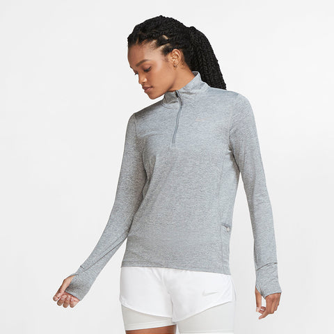 Nike Element Half Zip Running Top (W) (Grey)