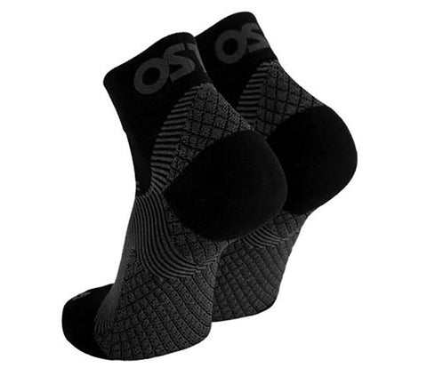 Os1St Fs4 Plantar Fasciitis Quarter Crew (1X) (Black)