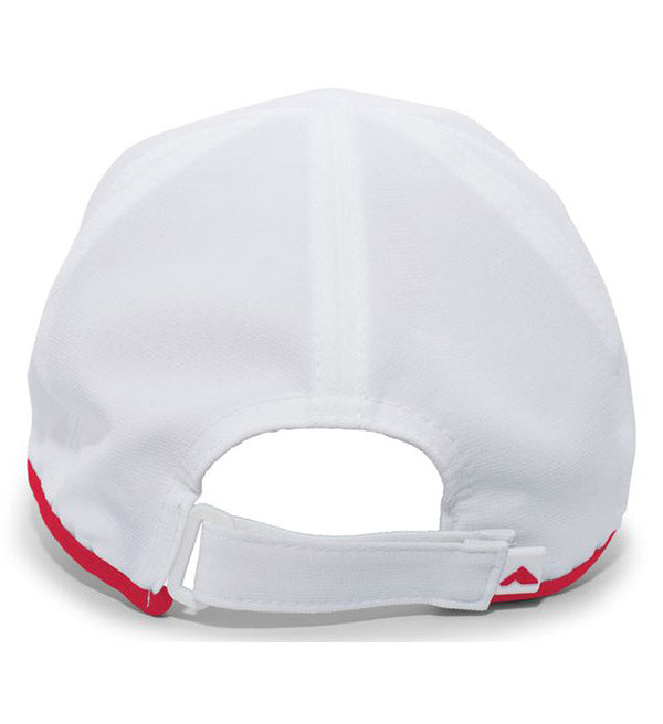 Pacific Lite Active Cap (U) (White/Red) Pacific Headwear