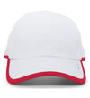 Pacific Lite Active Cap (U) (White/Red) Pacific Headwear