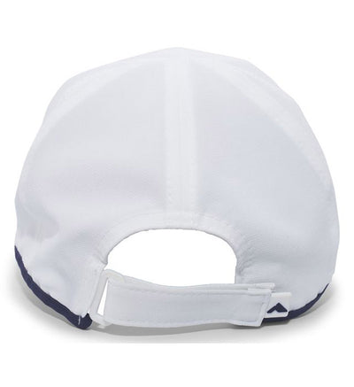 Pacific Lite Active Cap (U) (White/Navy) Pacific Headwear