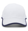 Pacific Lite Active Cap (U) (White/Navy) Pacific Headwear
