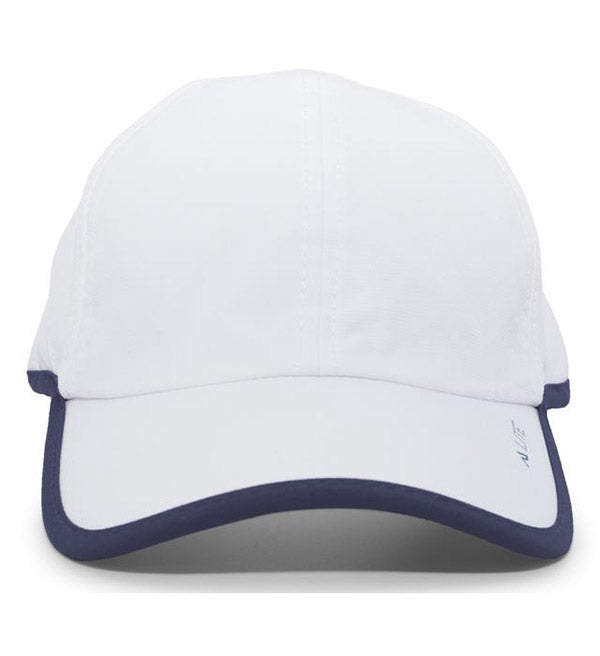 Pacific Lite Active Cap (U) (White/Navy) Pacific Headwear