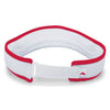 Pacific Lite Active Visor (U) (White/Red) Pacific Headwear CPAV4-WHT-OS