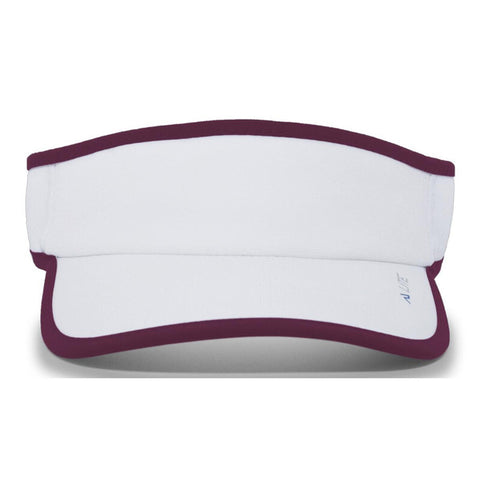 Pacific Lite Active Visor (U) (White/Maroon)