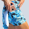 Pickleball Bella Graffiti 2 Drop Pleat Skort (W) (Blue)