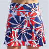 Pickleball Bella United We Dink Drop Pleat Skort (W) (Red/White/Blue)