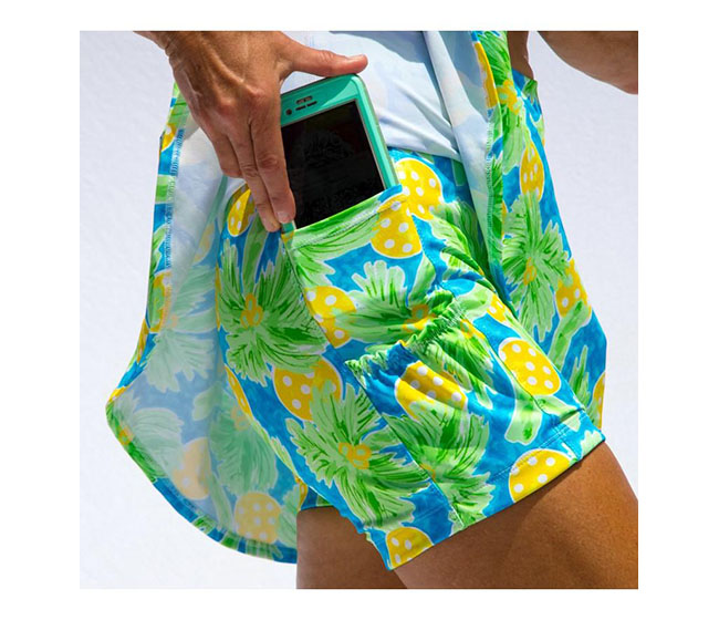 Pickleball Bella Palms 1 Drop Pleat Skort (W) (Green)
