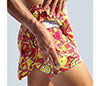 Pickleball Bella Angle Shot 1 Drop Pleat Skort (W) (Orange/Yellow)