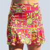 Pickleball Bella Angle Shot 1 Drop Pleat Skort (W) (Orange/Yellow)