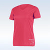 Pickleball Bella Short Sleeve V-Neck (W) (Pink)