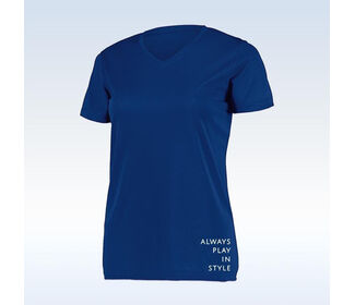 Pickleball Bella Short Sleeve V-Neck (W) (Navy)