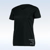 Pickleball Bella Short Sleeve V-Neck (W) (Black)