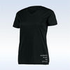 Pickleball Bella Short Sleeve V-Neck (W) (Black)