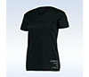 Pickleball Bella Short Sleeve V-Neck (W) (Black)