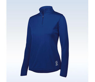 Pickleball Bella 1/4 Zip Pullover (W) (Navy)