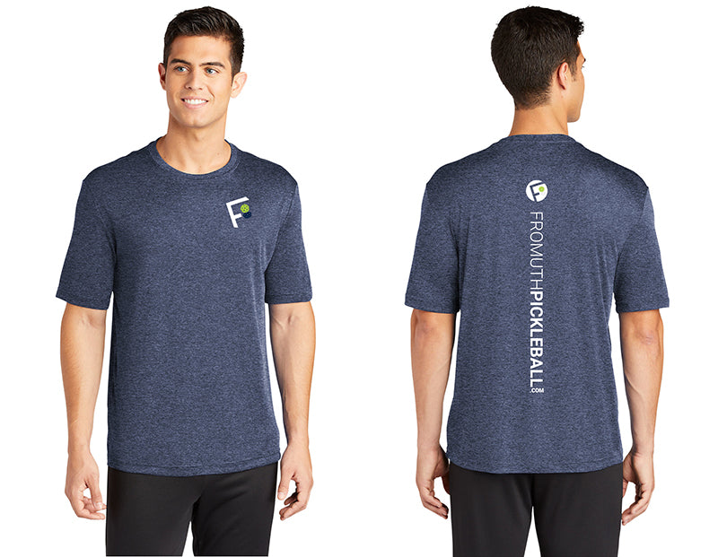 Fromuth Pickleball Vertical Logo Competitor Tee (M) (Navy)