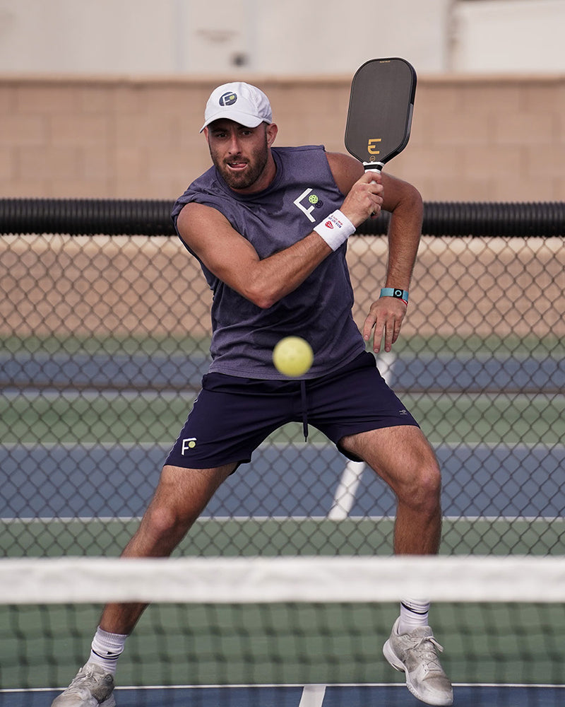 Fromuth Pickleball Vertical Logo Competitor Tee (M) (Navy)