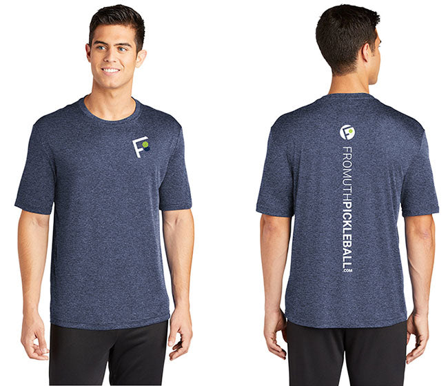 Fromuth Pickleball Vertical Logo Competitor Tee (M) (Navy)