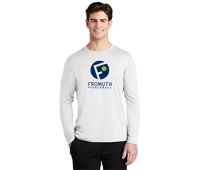 Fromuth Pickleball Circle Logo Uv Long Sleeve (U) (White)
