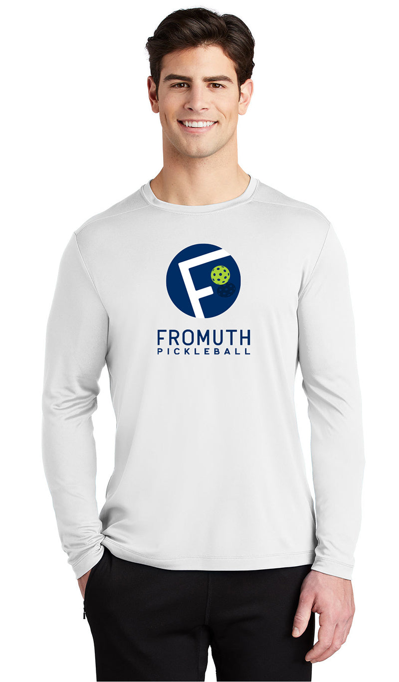Fromuth Pickleball Circle Logo Uv Long Sleeve (U) (White)