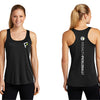 Fromuth Pickleball Vertical Logo Racerback (W) (Black)