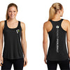 Fromuth Pickleball Vertical Logo Racerback (W) (Black)