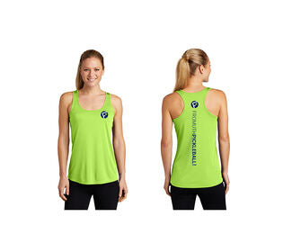 Fromuth Pickleball Vertical Logo Racerback (W) (Lime)