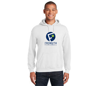 Fromuth Pickleball Circle Logo Hoodie (M) (White)