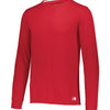 Russell Essential Long Sleeve Tee (M) (Red) Russell