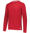 Russell Essential Long Sleeve Tee (M) (Red) Russell