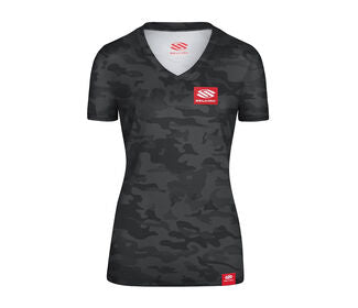 Selkirk Red Label Camo Short Sleeve V-Neck (W) (Black)