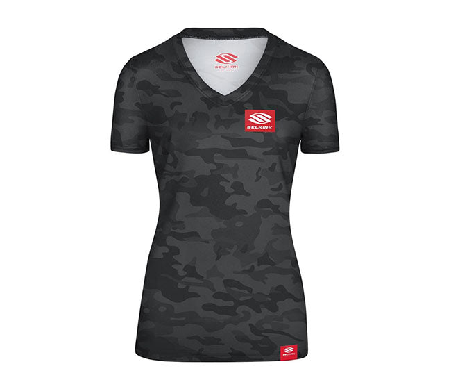 Selkirk Red Label Camo Short Sleeve V-Neck (W) (Black)