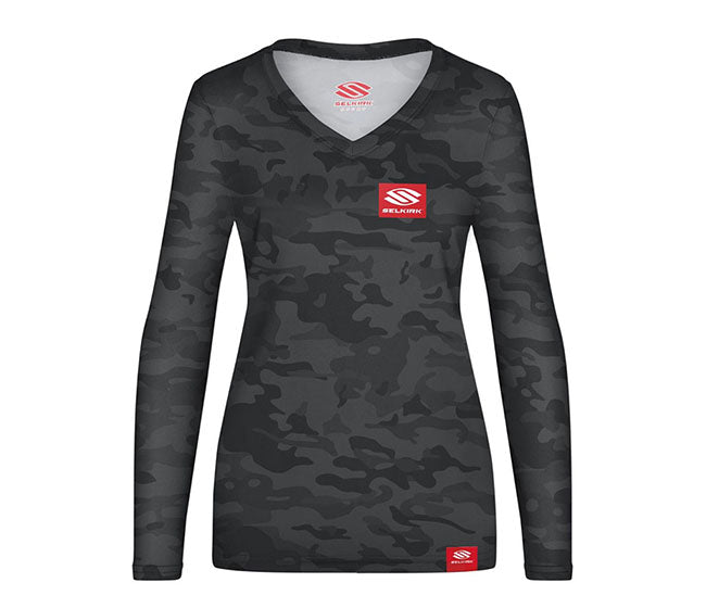 Selkirk Red Label Camo Long Sleeve V-Neck(W)(Black)