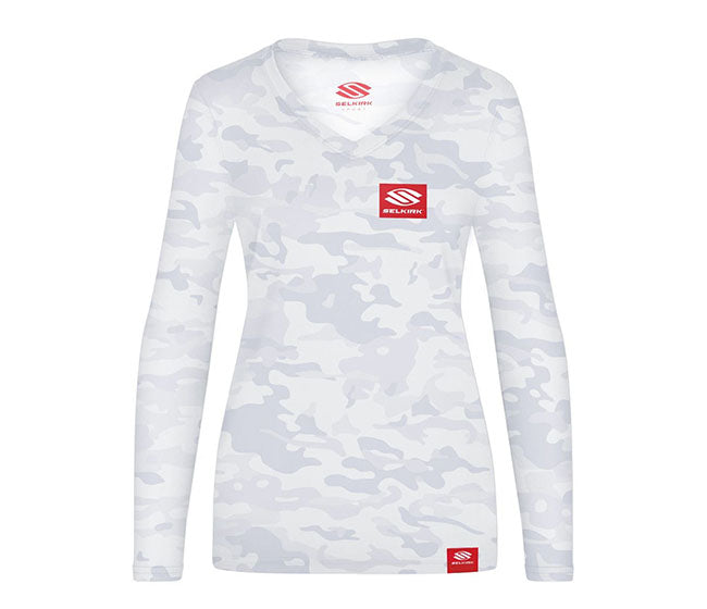 Selkirk Red Label Camo Long Sleeve V-Neck(W)(White)