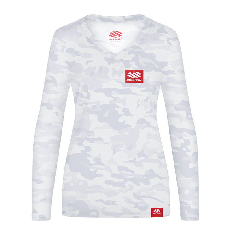 Selkirk Red Label Camo Long Sleeve V-Neck(W)(White)